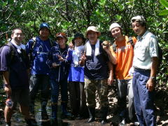 Practice in mangrove forest